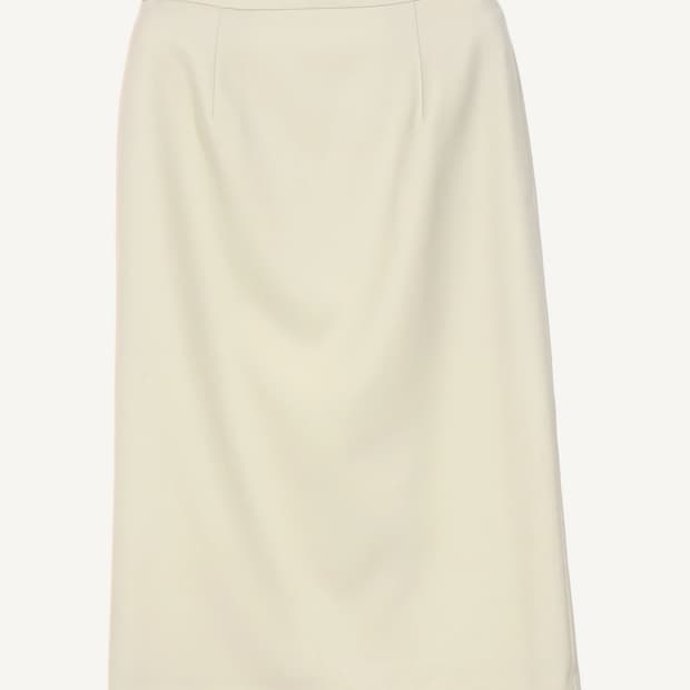 킨더살몬 아이보리 미디 스커트