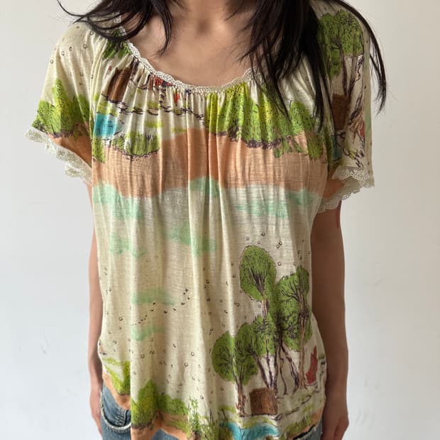 FRANCHE LIPPEE 레이스 티셔츠