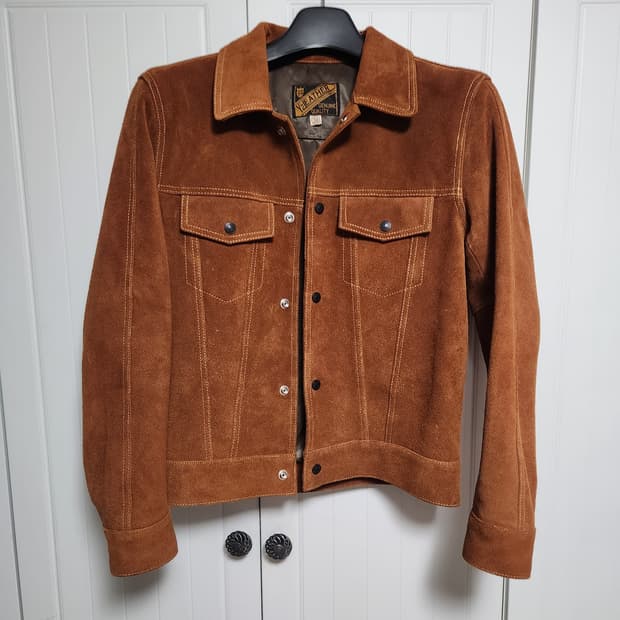 Y2레더 스웨이드 자켓 