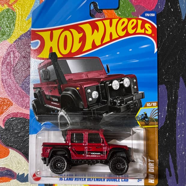 미개봉) 랜드로버 디펜더 더블 캡 핫휠 다이캐스트 인테리어 소품