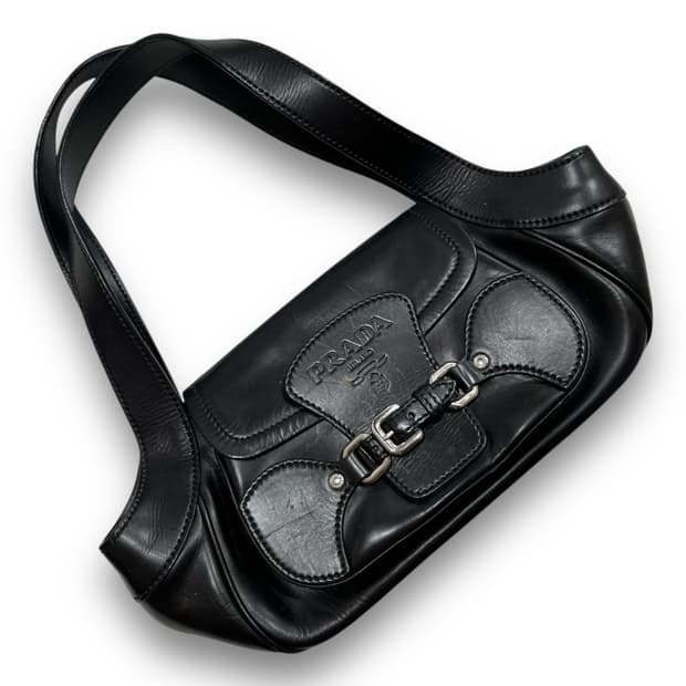 PRADA Rock chic Leather shoulder bag