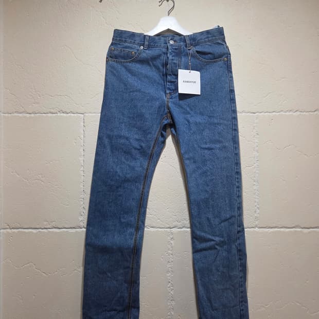 강혁 2스트랩 데님 팬츠 M 새상품