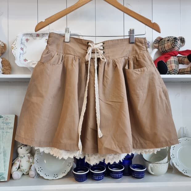 레이스 스커트(치마바지)