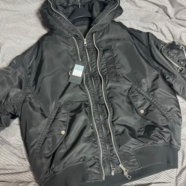 송지오옴므 디터쳐블 ma-1 항공 점퍼 48사이즈