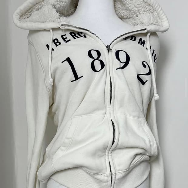 아베크롬비 털 후드집업(레어템