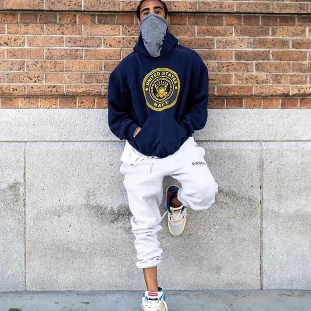 [L] 00s USA 빈티지 Navy 후드티