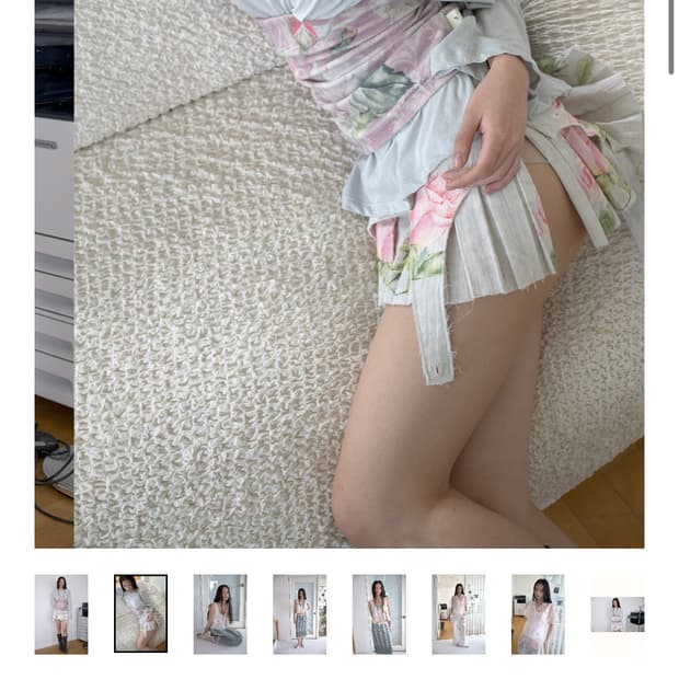 구매)오버듀플레어 PLEATED SKIRT BELT_ROSE 삽니다!!