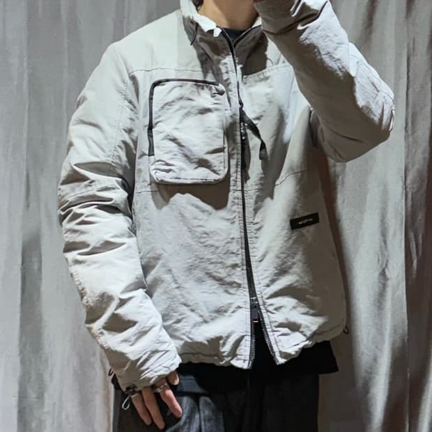 M ISO.POETISM 오버포켓 스트링 나일론 봄버