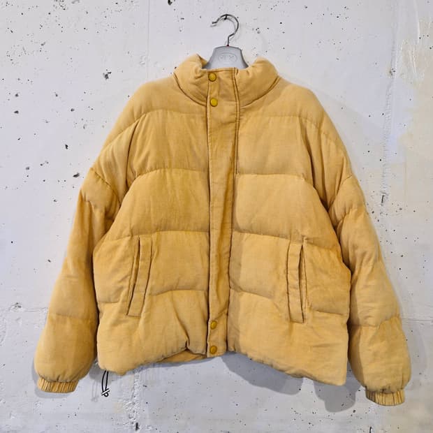 빅사이즈 오버핏 코듀로이 패딩