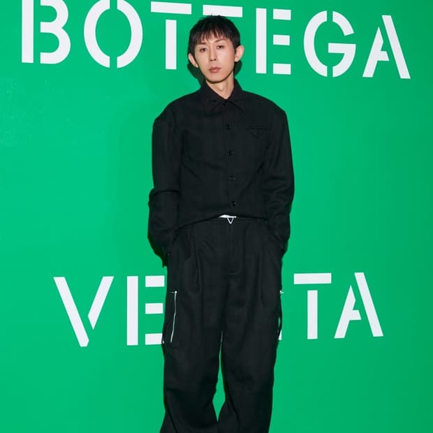 보테가 베네타 삼각버클 벨트 카고팬츠