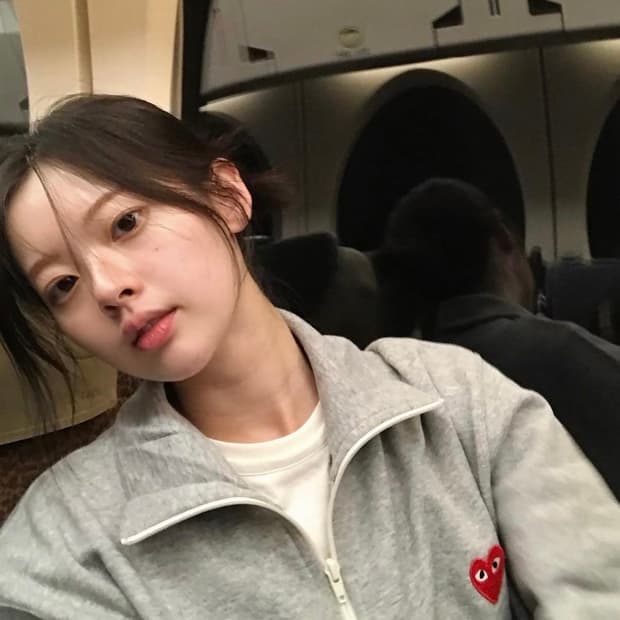 꼼데가르송 그레이 트랙탑 져지 M