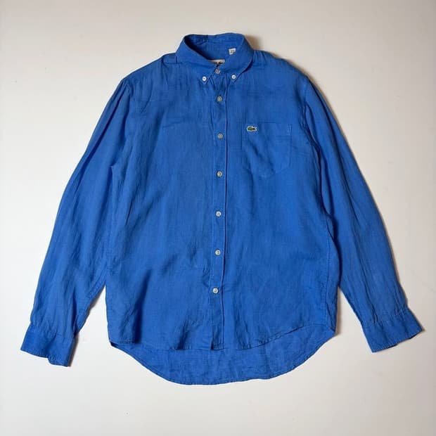 라코스테 오리지널 100% 린넨 버튼 다운 셔츠 PN9299