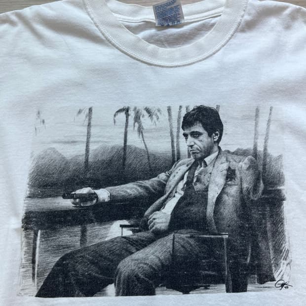 90s scarface tony montana 빈티지 티셔츠
