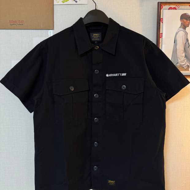 [S]칼하트wip Bullet 반팔 셔츠 블랙