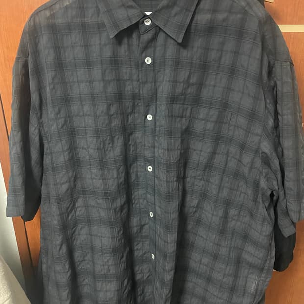 Mjd 오버사이즈 체크 셔츠 l사이즈