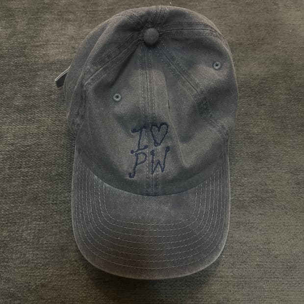 팔로마울 I♡PW 빈티지 네이비 볼캡