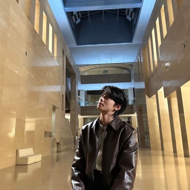 렉토 에폴렛 램스킨 레더 자켓 다크 브라운 S