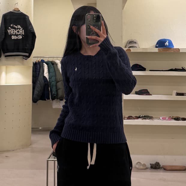 랄프로렌 포니 케이블 니트 U799