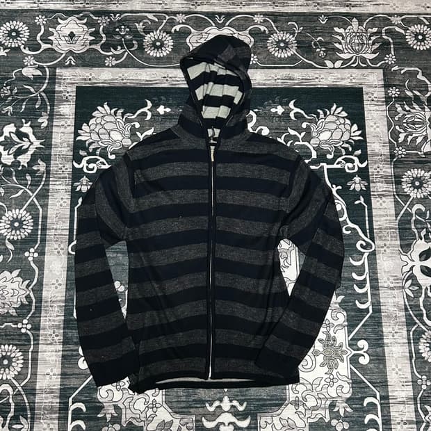 스트라이프 y2k 빈티지 후드 집업