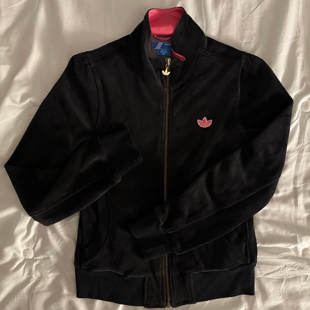Adidas 아디다스 벨벳 져지 트랙탑 블랙핑크 85