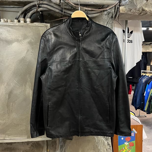 빈티지 양가죽 레더 가죽 자켓 블랙 110 #csz2776 