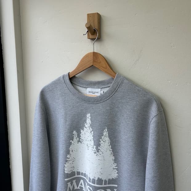 15846 - 메종키츠네 그레이 멜란지 맨투맨