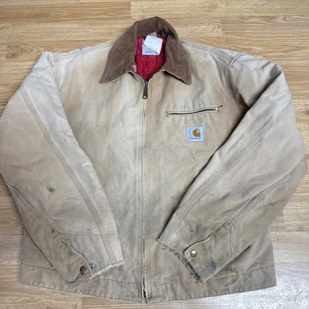 90s 칼하트 디트로이트 자켓 베이지 M