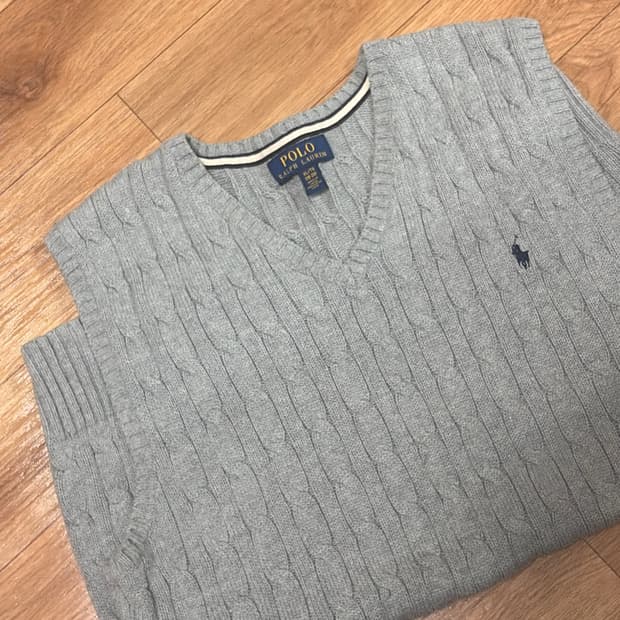 폴로 니트 조끼
