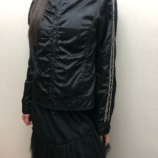 빈티지 soup 블랙 스펠링 점퍼