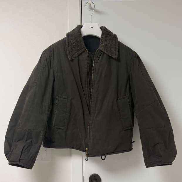 쿠어 왁스드 코튼 워싱 데크 봄버 M