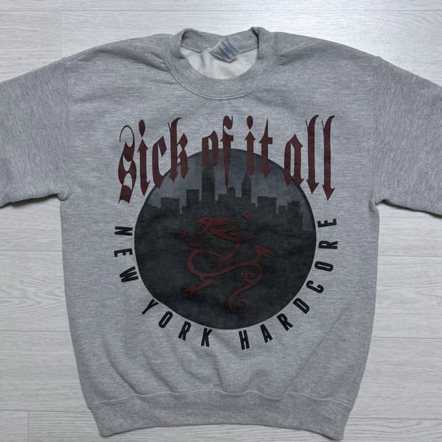 sick of it all 식 오브 잇 올 그래픽 맨투맨 스웻셔츠