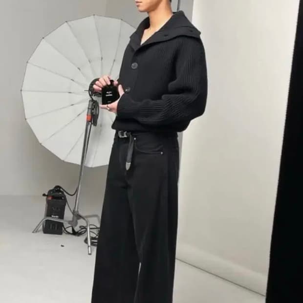 렉토 오버 립 가디건 M 팝니다