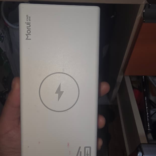 Morui 40 보조배터리 무선충전 용량 4만 입니다 