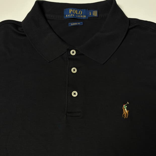 Polo 신형 폴로 랄프로렌 블랙 긴팔 카라티 XL