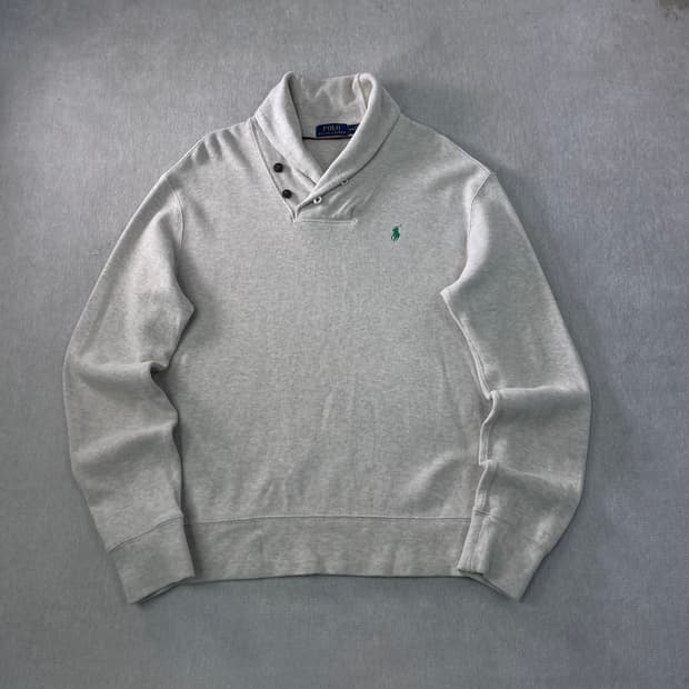 100 폴로랄프로렌 숄카라 베이지 니트