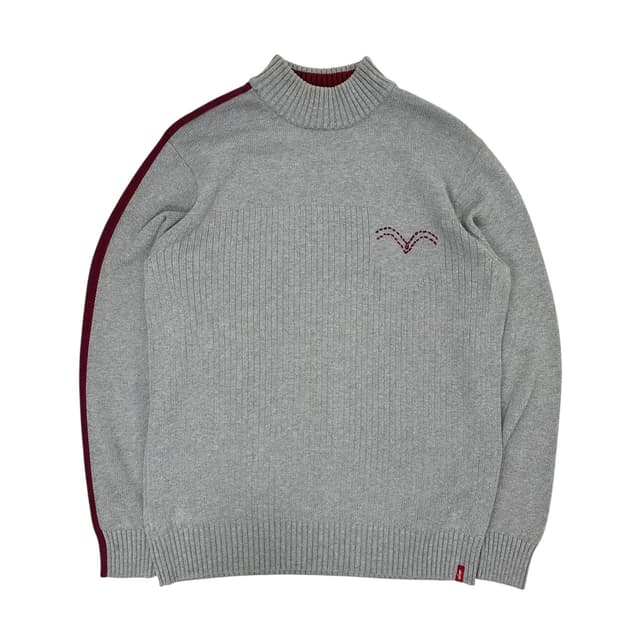 리바이스 사이드라인 하프넥 니트