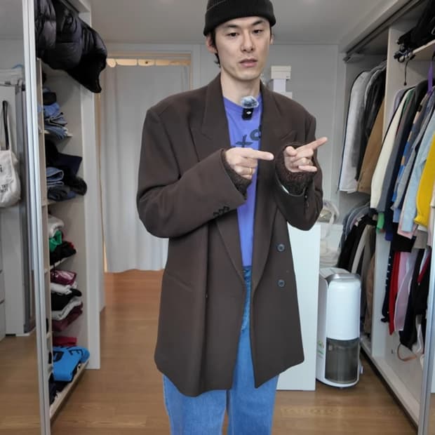 드리스 반 노튼 더블 블레이저