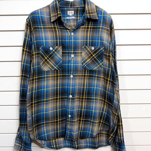 macba Jros 체크 셔츠 (Made In Japan)