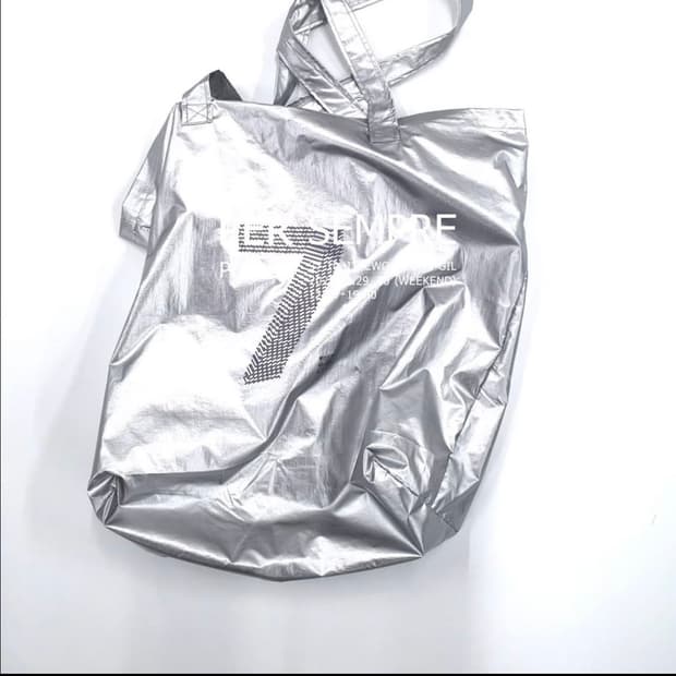 머듈 팝업 토트백 실버