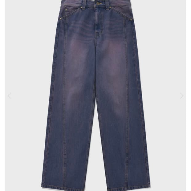 Fallet x lee 워시드 데님팬츠 라지사이즈