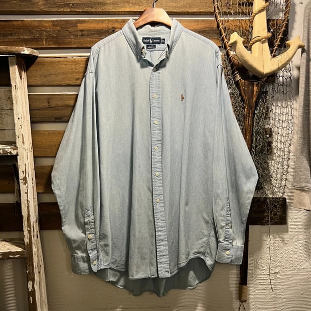 [XL]폴로 랄프로렌 BLAIRE 샴브레이 셔츠