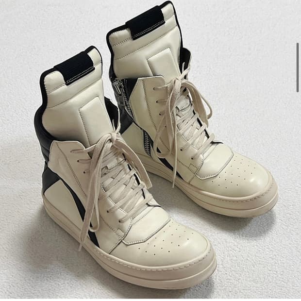 [구매] 릭오웬스 지오바스켓 밀크블랙 42