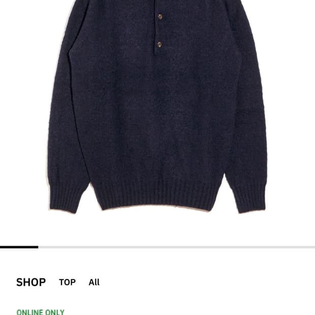 할리오브스코틀랜드 쉐기독 폴로니트 뉴 네이비 XL 105