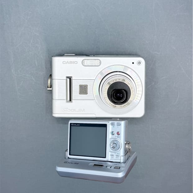 찐빈티지!) 카시오 엑슬림 EX-Z57 디카 빈티지 캠코더 /캐논