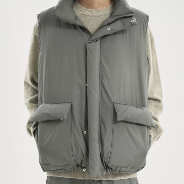 [3] 브라운야드 트래블 구스다운 베스트 올리브그레이 brownyard