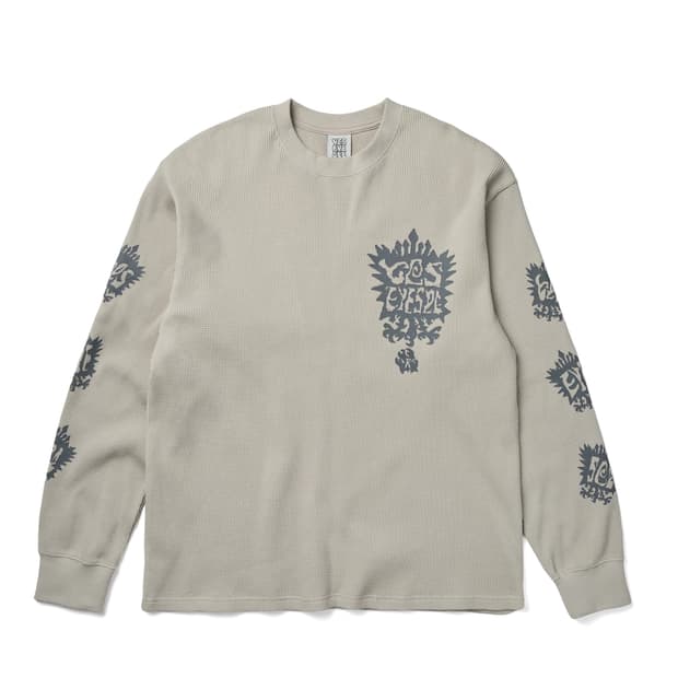 예스아이씨 와플 롱슬리브 에크루