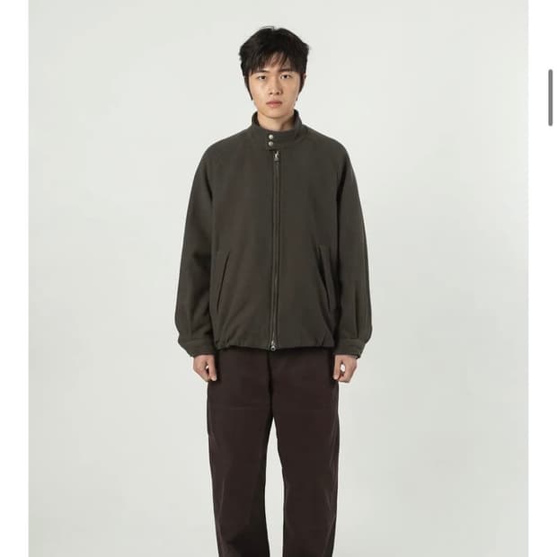 셔터 펠트울 해링턴 자켓 S