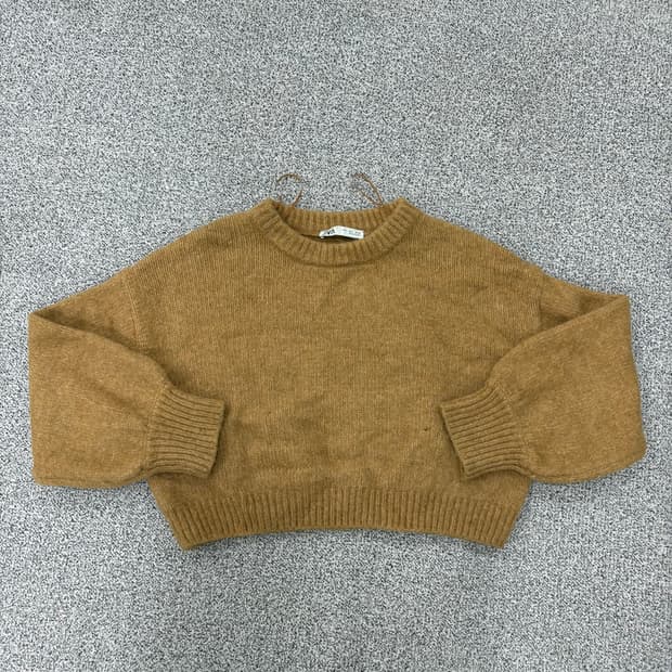 L 자라 크롭 니트 긴팔 0316J