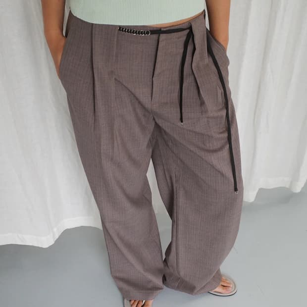 deiji studio belt loop pant L