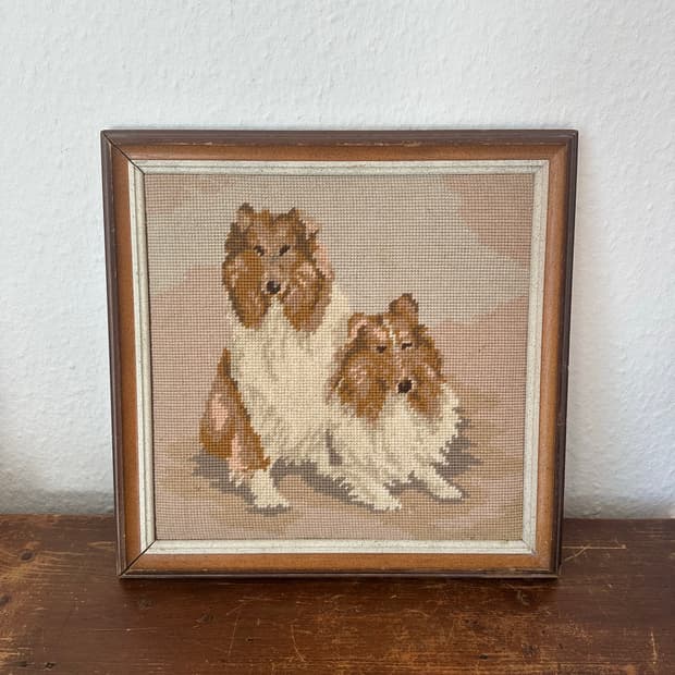 독일)빈티지 니들포인트 셀티액자(핸드메이드)